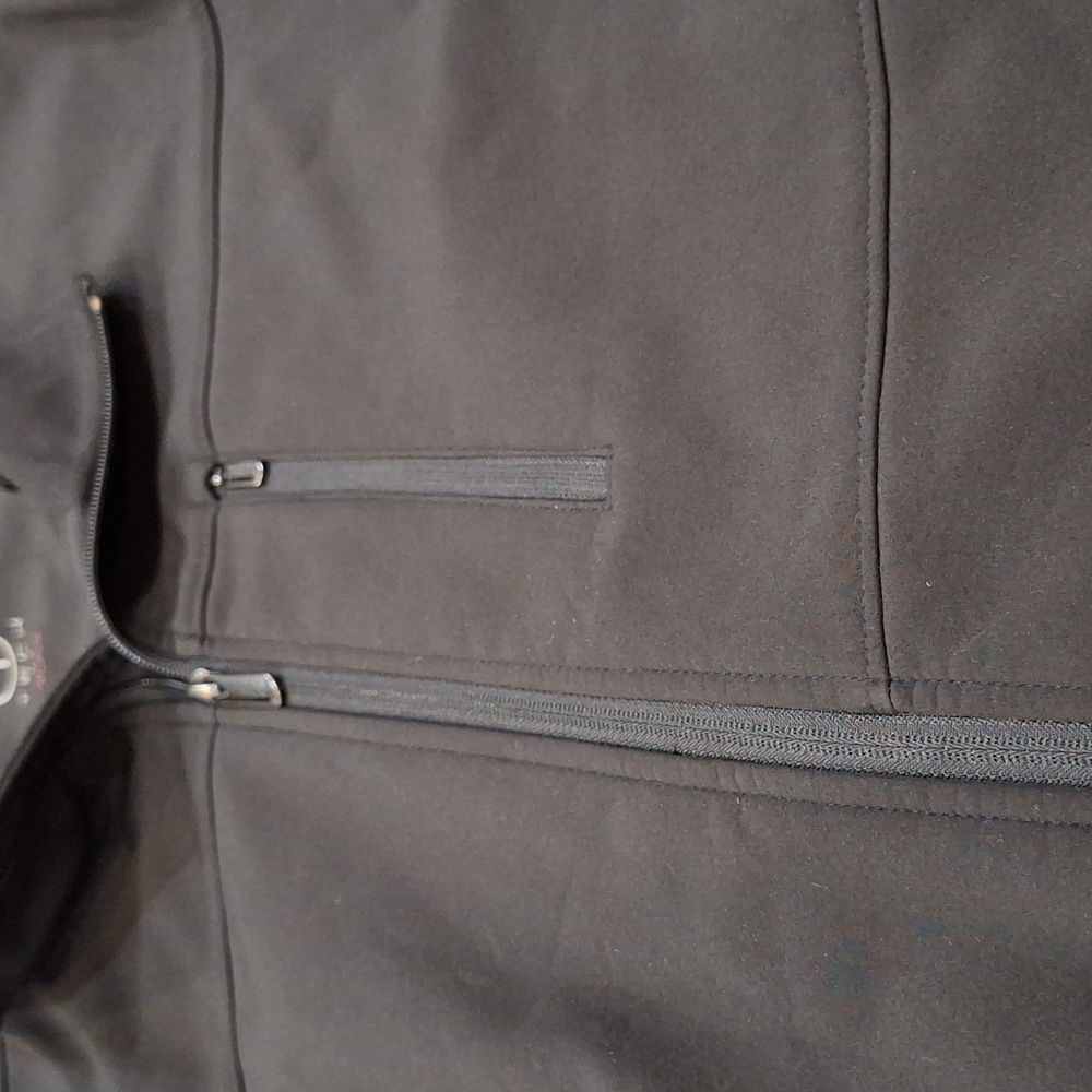 Tumi Tech Jacket Large Black Softshell Bomber Lig… - image 4